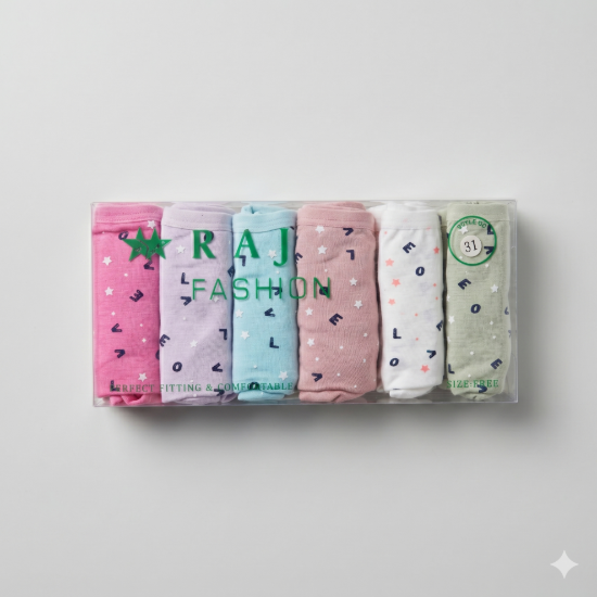 صورة Brief Free Size Set of 6 Piece (Style 31)