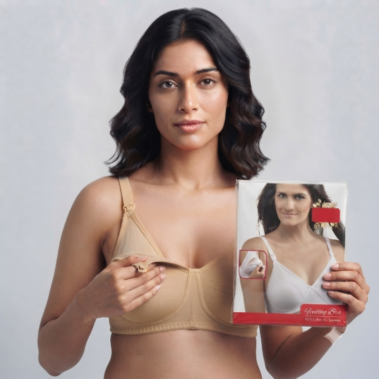 Picture of Indian Feeding Bra Regular Non-Padded Non-Wired (RF-1135)