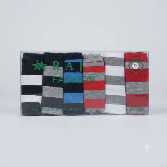 Picture of Brief Assorted colors Free Size Set of 6 Piece (Style 09)