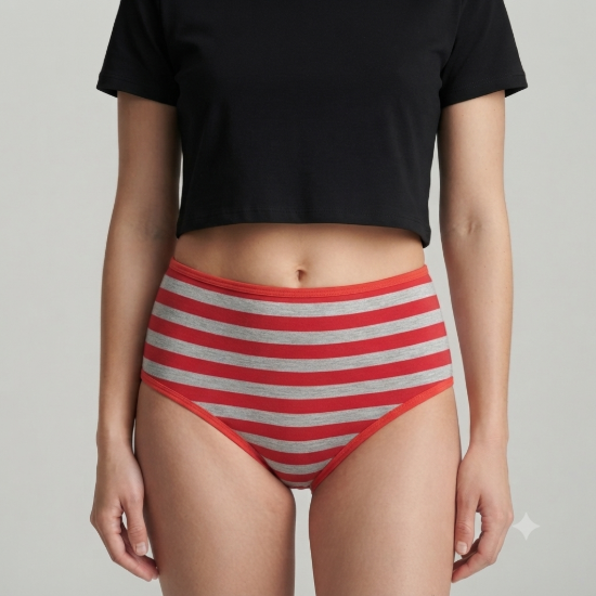 Picture of Brief Assorted colors Free Size Set of 6 Piece (Style 09)