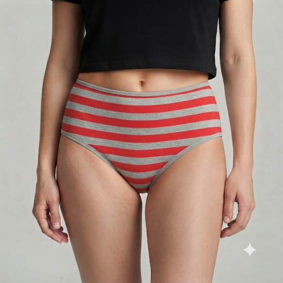 Picture of Brief Assorted colors Free Size Set of 6 Piece (Style 09)