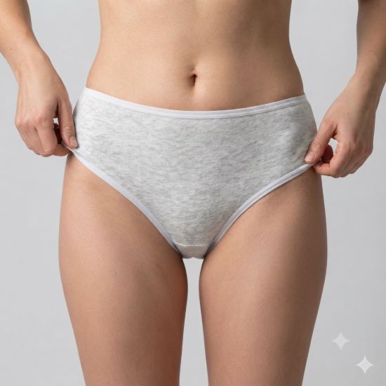 Picture of Brief Free Size Set of 6 Piece (Style6greyandblack)