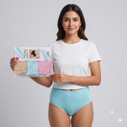 Picture of Briefs Midi Set of 3 pieces (Light Plain)