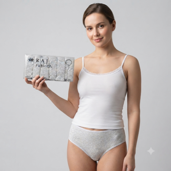Picture of Brief Free Size Set of 6 Piece (Style6grey)