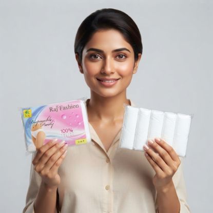Picture of Disposable Cotton Crotch Panty Free Size Set of 5 pcs
